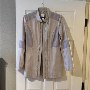 Lena Gabriele Light Tan Faux Suede Jacket